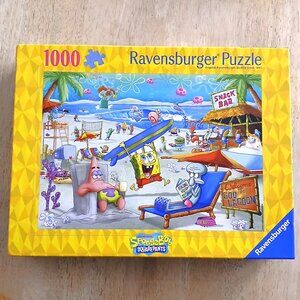 Ravensburger Spongebob Beach Fun at the Goo Lagoon Jigsaw Puzzle, 1000 Pieces